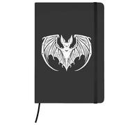 Azeeda A5 'Spooky Bat' Black Hardcover Ruled Notebook (NB00074941)