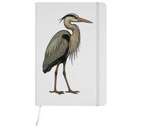 Azeeda A5 'Standing Crane Bird' White Hardcover Ruled Notebook (NB00082334)