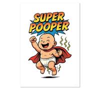 Azeeda A5 'Super Pooper' Wall Poster/Print (PP00333622)
