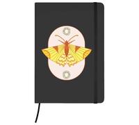 Azeeda A5 'The Sun Moth' Black Hardcover Ruled Notebook (NB00096023)