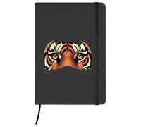 Azeeda A5 'Tiger Eyes' Black Hardcover Ruled Notebook (NB00088609)
