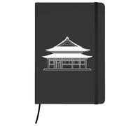 Azeeda A5 'Traditional Asian Building' Black Hardcover Ruled Notebook (NB00087717)