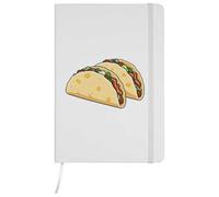 Azeeda A5 'Two Tacos' White Hardcover Ruled Notebook (NB00090632)