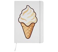 Azeeda A5 'Vanilla Ice Cream Cone' White Hardcover Ruled Notebook (NB00089461)