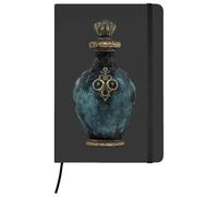 Azeeda A5 'Vintage Potion Bottle ' Black Hardcover Ruled Notebook (NB00093898)