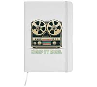 Azeeda A5 'Vintage Tape Recorder' White Hardcover Ruled Notebook (NB00096908)