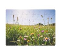 Azeeda A5 'Wildflower Field Scene' Magnetic Jigsaw Puzzle (JI00000668)