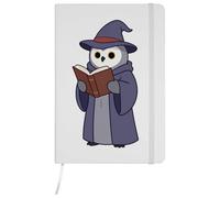 Azeeda A5 'Wizard Owl' White Hardcover Ruled Notebook (NB00097262)