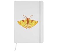 Azeeda A5 'Yellow Moth' White Hardcover Ruled Notebook (NB00096028)
