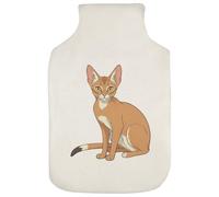 Azeeda 'Abyssinian Cat' Hot Water Bottle Cover (HW00047950)