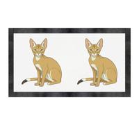 Azeeda 'Abyssinian Cat' Pet Feeding Mat (PM00036323)