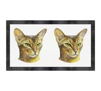 Azeeda 'Abyssinian Cat Portrait' Pet Feeding Mat (PM00038200)