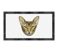 Azeeda 'Abyssinian Cat Portrait' Pet Feeding Mat (PM00038201)