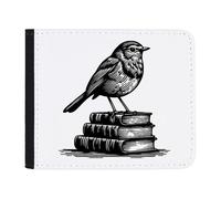 Azeeda 'Academic Robin Standing On Books' Wallet (WL00030912)