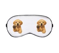 Azeeda 'Adorable Golden Retriever Puppy' Sleep/Travel Eye Mask (EY00032553)