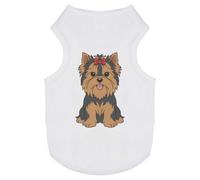 Azeeda 'Adorable Yorkshire Terrier' Pet Dog/Cat T-Shirt, M (PT00179222)
