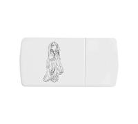 Azeeda 'Afghan Hound' Pill Box with Tablet Splitter (PI00038019)