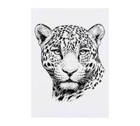 Azeeda 'African Leopard Portrait' Temporary Tattoo - A6 (TO00089335)