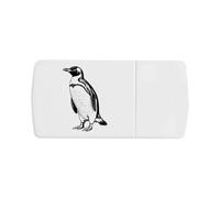 Azeeda 'African Penguin' Pill Box with Tablet Splitter (PI00041218)