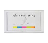 Azeeda 'After Winter, Spring' Sticky Note Ruler Pad (ST00043985)