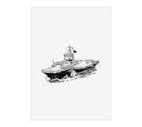 Azeeda 'Aircraft Carrier' Poster - A2 Portrait (PP00380231)