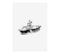Azeeda 'Aircraft Carrier' Poster - A4 Portrait (PP00380229)