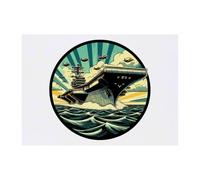 Azeeda 'Aircraft Carrier' Temporary Tattoo - A6 (TO00099147)