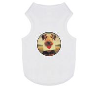 Azeeda 'Airedale Terrier Love Note' Pet Dog/Cat T-Shirt, XS (PT00151112)