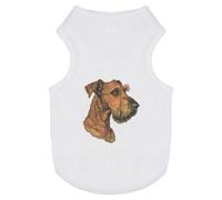 Azeeda ' Airedale Terrier Portrait' Pet Dog/Cat T-Shirt, L (PT00155847)