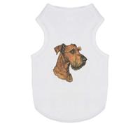 Azeeda ' Airedale Terrier Portrait' Pet Dog/Cat T-Shirt, M (PT00155846)