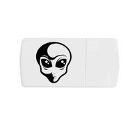 Azeeda 'Alien Face' Pill Box with Tablet Splitter (PI00041165)