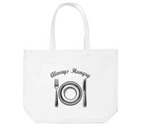 Azeeda 'Always Hungry' Tote Shopping Bag For Life (BG00086156)