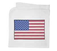 Azeeda 'American Flag' Cotton Baby Blanket/Shawl (BY00052029)