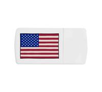 Azeeda 'American Flag' Pill Box with Splitter (PI00045345)