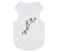 Azeeda 'American Football Player' Pet Dog/Cat T-Shirt, S (PT00188641)
