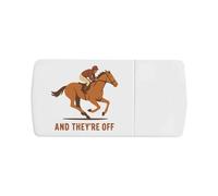 Azeeda 'and They're Off' Pill Box with Tablet Splitter (PI00036244)