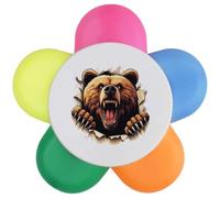 Azeeda 'Angry Bear Breakout' Flower Shape Highlighter Pen (HL00043779)
