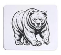 Azeeda 'Angry Bear Standing' Mouse Mat/Desk Pad (MO00049318)