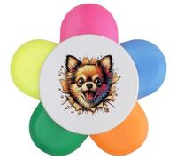 Azeeda 'Angry Chihuahua Breakout' Flower Shape Highlighter Pen (HL00043782)