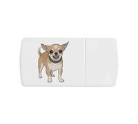 Azeeda 'Angry Chihuahua' Pill Box with Tablet Splitter (PI00039740)