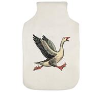 Azeeda 'Angry Goose Running' Hot Water Bottle Cover (HW00044730)