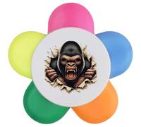 Azeeda 'Angry Gorilla Breakout' Flower Shape Highlighter Pen (HL00043784)