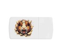 Azeeda 'Angry Guinea Pig Breakout' Pill Box with Tablet Splitter (PI00040052)