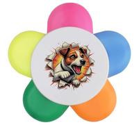Azeeda 'Angry Jack Russell Breakout' Flower Shape Highlighter Pen (HL00043786)
