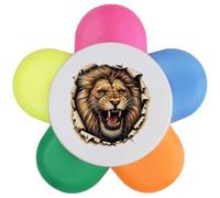 Azeeda 'Angry Lion Breakout' Flower Shape Highlighter Pen (HL00043789)