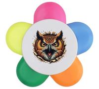 Azeeda 'Angry Owl Breakout' Flower Shape Highlighter Pen (HL00043790)