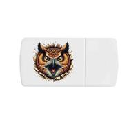 Azeeda 'Angry Owl Breakout' Pill Box with Tablet Splitter (PI00040057)