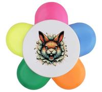 Azeeda 'Angry Rabbit Breakout' Flower Shape Highlighter Pen (HL00043791)