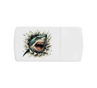 Azeeda 'Angry Shark Breakout' Pill Box with Tablet Splitter (PI00040060)