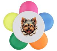 Azeeda 'Angry Yorkshire Terrier Breakout' Flower Shape Highlighter Pen (HL00043796)